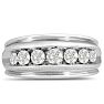 Men's 1ct Diamond Ring In 14K White Gold Image-1