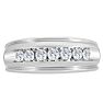 Men's 1/2ct Diamond Ring In 10K White Gold Image-1