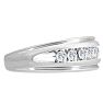 Men's 1/2ct Diamond Ring In 10K White Gold Image-2