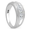 Men's 1/2ct Diamond Ring In 10K White Gold Image-6