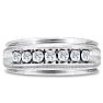 Men's 1/2ct Diamond Ring In 10K White Gold Image-1