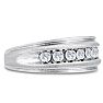 Men's 1/2ct Diamond Ring In 10K White Gold Image-2