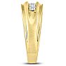 Men's 1/2ct Diamond Ring In 14K Yellow Gold Image-5