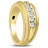 Men's 1/2ct Diamond Ring In 14K Yellow Gold Image-6