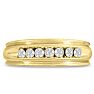 Men's 1/4ct Diamond Ring In 10K Yellow Gold Image-1