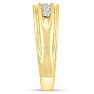 Men's 1/4ct Diamond Ring In 10K Yellow Gold Image-5