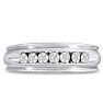 Men's 1/4ct Diamond Ring In 14K White Gold Image-1