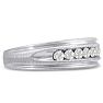 Men's 1/4ct Diamond Ring In 14K White Gold Image-2