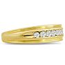Men's 1/4ct Diamond Ring In 10K Yellow Gold Image-2