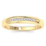 Men's 1/10ct Diamond Ring In 10K Yellow Gold Image-1