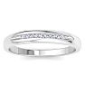 Men's 1/10ct Diamond Ring In 14K White Gold Image-1