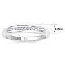 Men's 1/10ct Diamond Ring In 14K White Gold Image-5