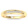 Men's 1/10ct Diamond Ring In 14K Yellow Gold Image-1