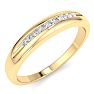 Men's 1/10ct Diamond Ring In 14K Yellow Gold Image-2