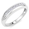 Men's 1/5ct Diamond Ring In 10K White Gold Image-2