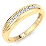 Men's 1/5ct Diamond Ring In 10K Yellow Gold Image-2