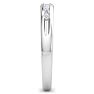 Men's 1/5ct Diamond Ring In 14K White Gold Image-4