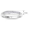 Men's 1/5ct Diamond Ring In 14K White Gold Image-5