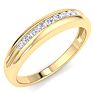 Men's 1/5ct Diamond Ring In 14K Yellow Gold Image-2
