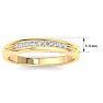 Men's 1/5ct Diamond Ring In 14K Yellow Gold Image-5