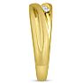 Men's 1/4ct Diamond Ring In 10K Yellow Gold Image-5