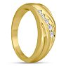 Men's 1/4ct Diamond Ring In 10K Yellow Gold Image-6