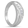 Men's 1/4ct Diamond Ring In 14K White Gold Image-6