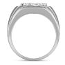 Men's 1ct Diamond Ring In 10K White Gold Image-4