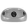 Men's 1ct Diamond Ring In 14K White Gold Image-3