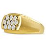 Men's 1ct Diamond Ring In 14K Yellow Gold Image-2
