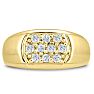 Men's 1/2ct Diamond Ring In 10K Yellow Gold Image-1