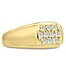 Men's 1/2ct Diamond Ring In 10K Yellow Gold Image-2