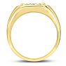 Men's 1/2ct Diamond Ring In 10K Yellow Gold Image-4