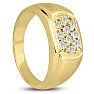 Men's 1/2ct Diamond Ring In 10K Yellow Gold Image-6