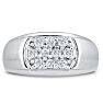 Men's 1/2ct Diamond Ring In 14K White Gold Image-1