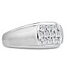 Men's 1/2ct Diamond Ring In 14K White Gold Image-2