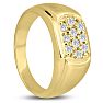 Men's 1/2ct Diamond Ring In 14K Yellow Gold Image-6