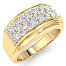 Men's 1ct Diamond Ring In 14K Yellow Gold Image-2