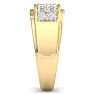Men's 1ct Diamond Ring In 14K Yellow Gold Image-4