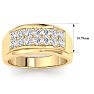 Men's 1ct Diamond Ring In 14K Yellow Gold Image-5
