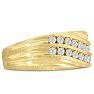 Men's 1/2ct Diamond Ring In 10K Yellow Gold Image-2