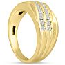Men's 1/2ct Diamond Ring In 10K Yellow Gold Image-6