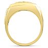Men's 1ct Diamond Ring In 10K Yellow Gold Image-4