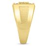 Men's 1ct Diamond Ring In 10K Yellow Gold Image-5