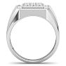 Men's 1ct Diamond Ring In 14K White Gold Image-3