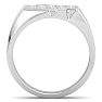 Men's 1/2ct Diamond Ring In 10K White Gold Image-3