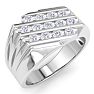 Men's 1/2ct Diamond Ring In 14K White Gold Image-2