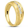 Men's 1/2ct Diamond Ring In 10K Yellow Gold Image-6