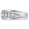 Men's 1/2ct Diamond Ring In 14K White Gold Image-2
