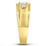 Men's 1/2ct Diamond Ring In 14K Yellow Gold Image-5